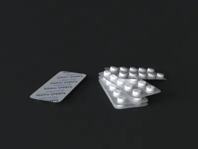pill high-poly models 3D model