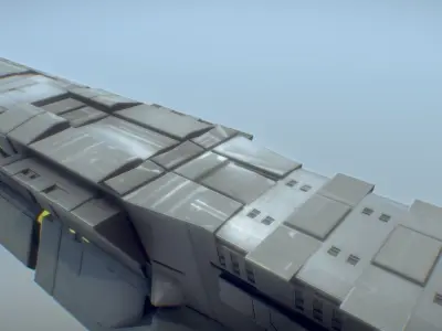 spaceship m01 3D model