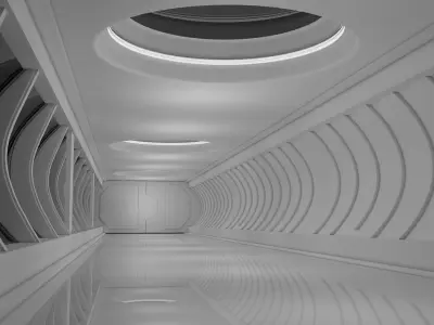 Sci Fi Interior 3D model 40