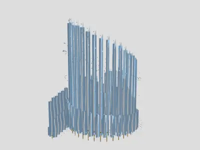 9 Fountain Kit Cinematic Water Features  4K Materials 3D 3D model