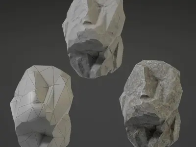 Stone Big - 2nd Low-poly 3D model