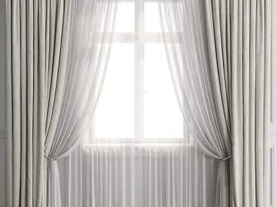 Curtain Set 499C 3D model