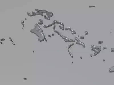 Bahamas Country Terrain 3D model