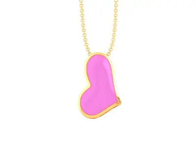 Kids Heart Pendants 3dm STL OBJ FBX Renders Details 3D print model
