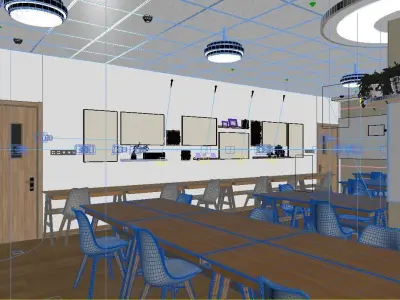 indoor scene 3D model