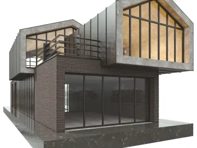 Modern Duplex Villa vol01 3D model