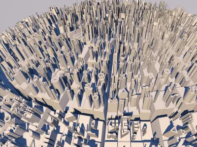 Sci Fi Sphere Shape Triangle 3D model 2019 3D model 3D model