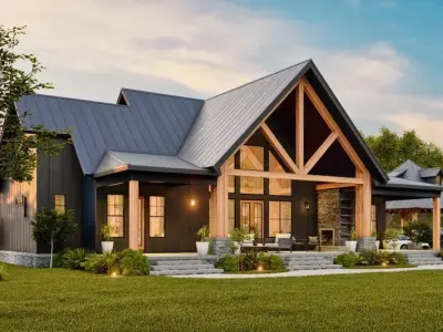 Sleek Urban House Model 3D model