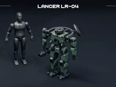 Lancer robot 3D print model