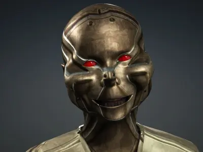 Robot boy with 265 Morphs for Unreal -  3D model