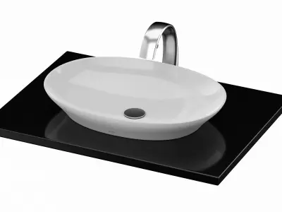 TOTO Kiwami Oval Vessel Lavatory 3D model