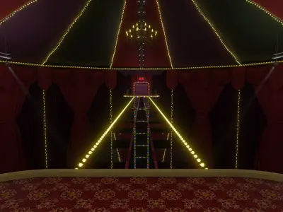 Squid Game Glass Bridge Map 3D model