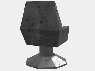 Sci fi  Chair Low-poly 3D model