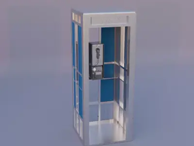 Phone Booth 3D model