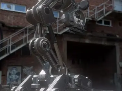 The Walking Mech Neck Basic Version Low-poly 3D model