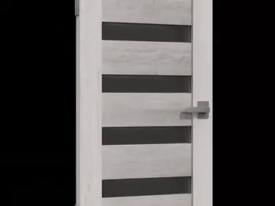 Modern Door Free 3D model