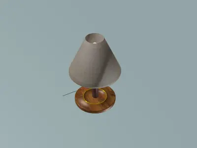 Night standing lamp Low-poly 3D model