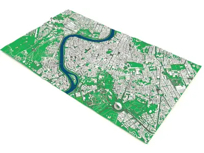 Rome city in Italy 3D model