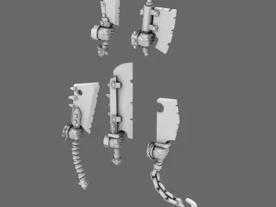 Space Orcs Cleavers RIGHT 3D print model