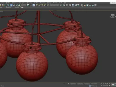 Centauri Chandelier Low-poly 3D model