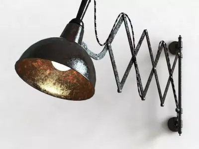 Old Light Wall lamp Low-poly 3D model