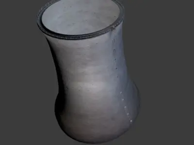 Next Gen AAA Cooling Tower - Enterable Low-poly 3D model