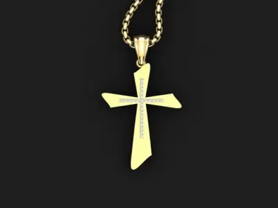 Cross Light Gold 3CP004 3DM STL 3D model