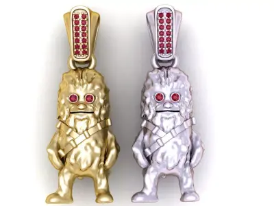 erce Warrior  Inspired Gold Pendant 3D print model