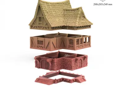 The Snoring Warrior Inn 3D print model