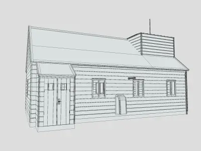 Norway House Low-poly 3D model