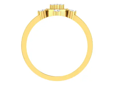 Women Ring  Render 3dm STL OBJ FBX Details 3D print model 90