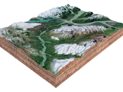 Tatshenshini Alsek Canada 3D model