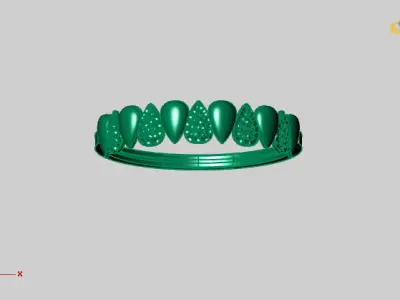 Women Ring Fancy Ring Plain light weight STL 3DM Printable 3D print model 18