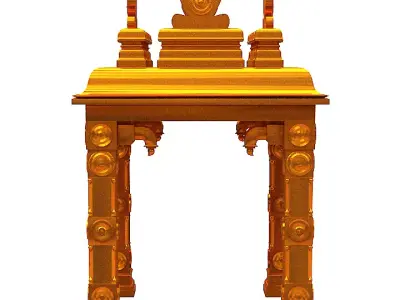 Hindu temple Low-poly 3D model