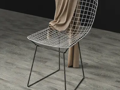 bertoia side chair aged Free 3D model