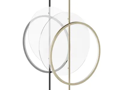 Floor lamp MID glass 3D model