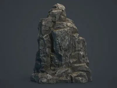 Rock Boulder 6 Low-poly 3D model