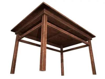 table Low-poly 3D model 10