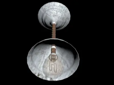 Game-Ready Textured Low-Poly Lamp Model Low-poly 3D model