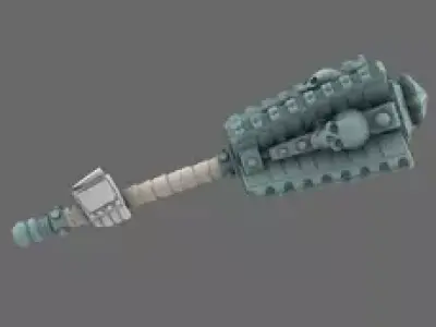 Cyber Samurai Greater Tetsubo RIGHT 3D print model