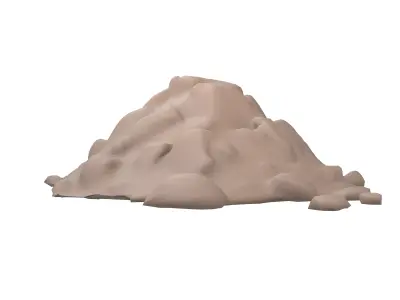 Pile of Dirt v1 001 Low-poly 3D model