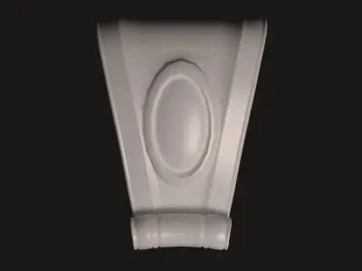 km0290b door handle Low-poly 3D model