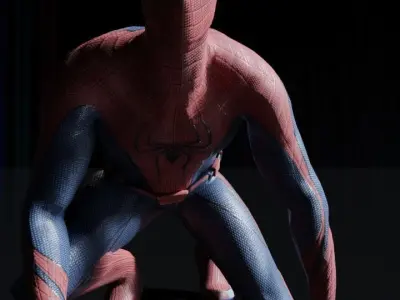 Amazing Spiderman 3d Model Low-poly 3D model