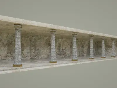  Ancient Egypt Room 3d model Low-poly 3D model