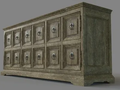 Home Entertainment La Grange Winchester Media Console 3D model