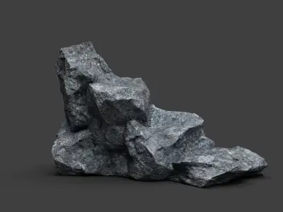Rock 5-10 Low-poly 3D model