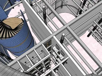 Shopping Mall - Interior and Exterior 3D model 3D model