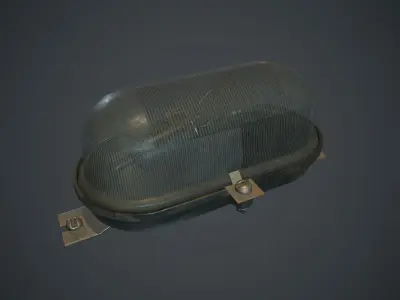 Old Wall Light PBR Game Ready Low-poly 3D model