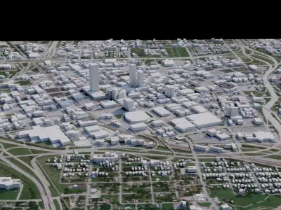 Tulsa - USA 3D model