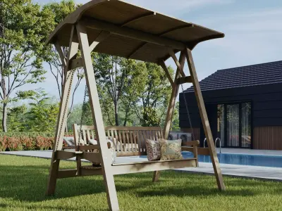 Garden swing Set 3D model